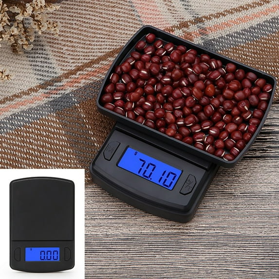 Ludlz Food Scale Digital Weight Grams and oz, Kitchen Scale for Cooking Baking, Precise Graduation, LCD Precision Measure Tool Kitchen Electronic Pocket Jewelry Weighing Scale