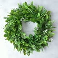 thumbnail image 1 of Ludlz Front Door Wreaths, Artificial Spring Summer Greenery Hanging Garland for Home Wedding Window Wall Decoration Realistic Artificial Buxus Sinica Wreath Garland Home Decor Headwear, 1 of 2