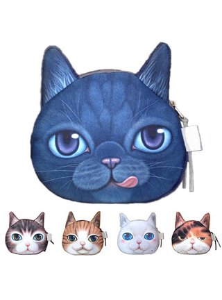 Kawaii Kitty Crossbody Bag with Ribbon Bowknot Wallet Coin Purse Pouch  Kitty Cat Purse Accessories for Women