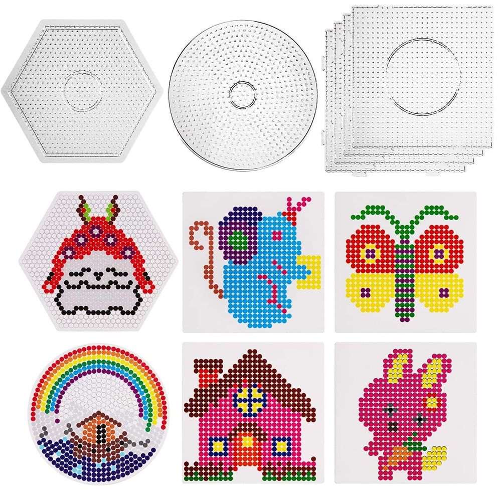 Cool Pattern With Perler Beads Round Perler Bead Boards 3-Piece