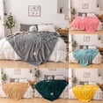 thumbnail image 1 of Ludlz HOME Flannel Throw Blanket - Soft Cozy Warm Blanket for Couch Bed Sofa Chair Winter Solid Color Thick Warm Sofa Couch Bed Soft Throw Blanket Bedroom Bedding, 1 of 7