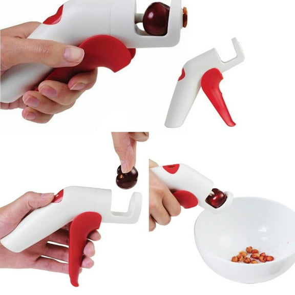 Ludlz Handheld Cherry Pitter Fruits Olive Core Garden Stone Remover Corer Kitchen Tool