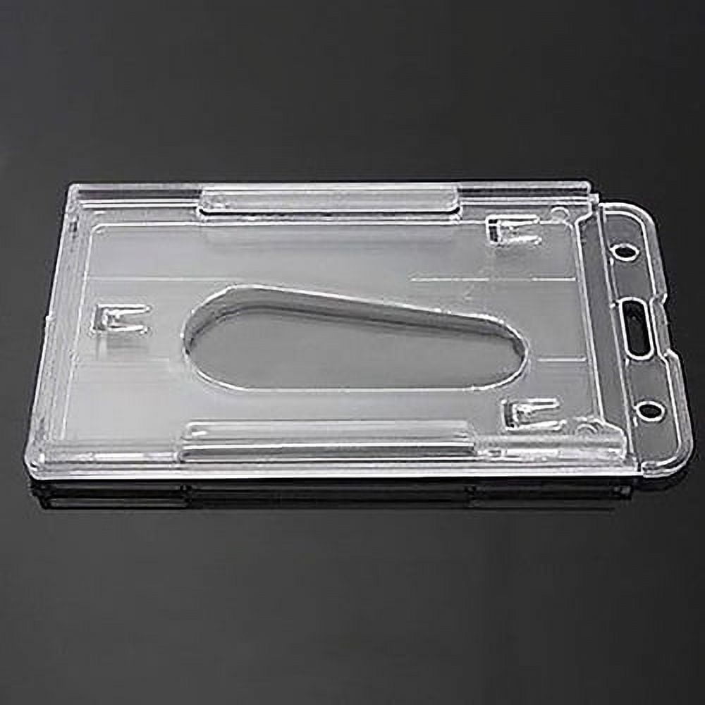 ID / Badge Holder with Lanyard - Clear Plastic - 2 x 3 5/8 - Open Long  Horizontal: StoreSMART - Filing, Organizing, and Display for Office,  School, Warehouse, and Home