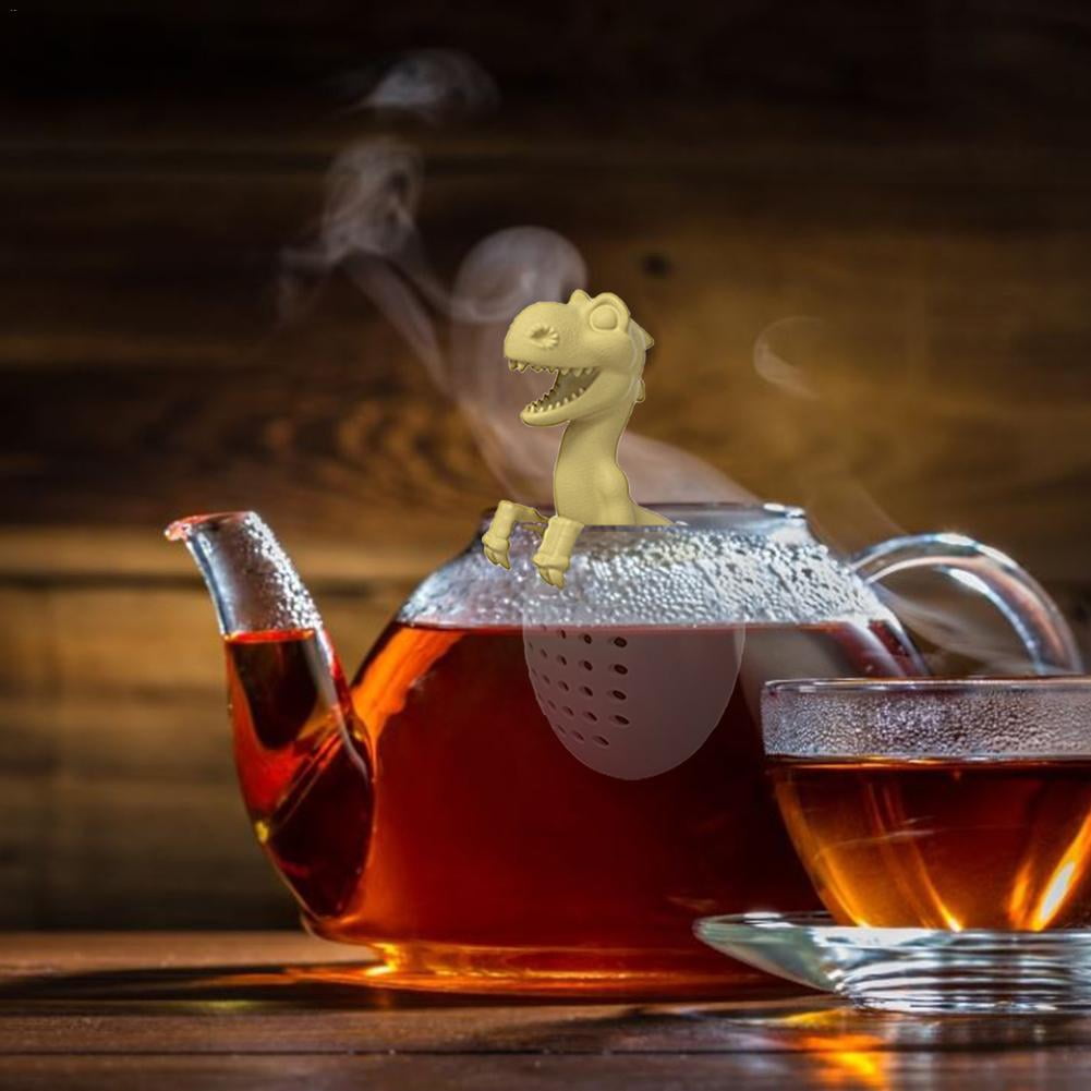 Ludlz Hatched Dinosaur Silicone Tea Infuser Leaf Strainer Filter ...