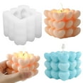 thumbnail image 1 of Ludlz Heart Shape Cube Candle Mold Handmade Bubble Cube Ball Soap Mold DIY Chocolate Mousse Cake Mold Valentine's Day Love Gift, 1 of 7