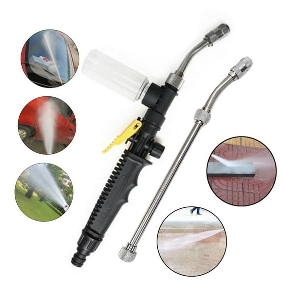 Ludlz High Pressure Power Washer Wand, Water Jet with Hose End, 35/53cm High Pressure Water Hose Nozzle Car Wash Home Garden Cleaning Sprayer for Car Washing or Garden Cleaning
