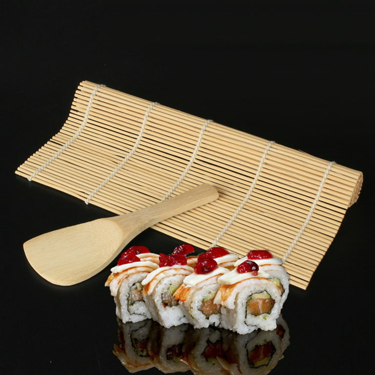Ludlz Home Kitchen Bamboo Sushi Making Kit - Sushi Roller With Rice Paddle,  Roll Cutter, and Recipe Book, Full DIY Sushi Kit For The Perfect Sushi
