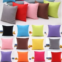 Ludlz Home Room Sofa Bed Decor Solid Color Throw Pillow Case Square Cushion Cover