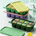 thumbnail image 1 of Ludlz Ice Cube Mold Food Grade Non-stick Reusable Multi-compartment Multipurpose Eco-Friendly Quick Release 8 Grids Ice Cube Maker Tray Kitchen Tool, 1 of 8