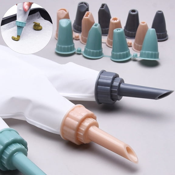 Ludlz Icing Piping Bag Detachable Piping Tip Design Pastry Bag Large Capacity Cake Cream Piping Bag Bakery Supply