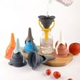 thumbnail image 1 of Ludlz Kitchen Funnel Handle Design Anti-Deformed Foldable Compact Size Soft Dispense Wine Solid Color Folding Silicone Beer Funnel for Restaurant, 1 of 8