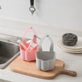 thumbnail image 1 of Ludlz Kitchen Sink Drain Rack Sponge Holder Plastic Hanging Storage Basket Organizer, 1 of 2