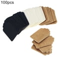 thumbnail image 1 of Ludlz Kraft Paper Tags, Gift Tags Paper Tags Perfect for Arts and Crafts, Valentine's Day, Wedding and Holiday, 100PCS 5x3cm Kraft Paper Hanging Tag Packaging Label DIY Wedding Party, 1 of 7