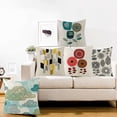 thumbnail image 1 of Ludlz Line Flower Fish Geometric Pattern Cushion Cover Pillow Case Sofa Chair Decor, 1 of 8