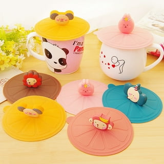 1pcs,Cat's ears (Steamed cat-ear shaped bread) silicone cup cover, silicone  dust-proof cup cover, dust-proof silicone cup cover Creative silicone cup  cover, suitable for hot and cold drinks, coffee and tea