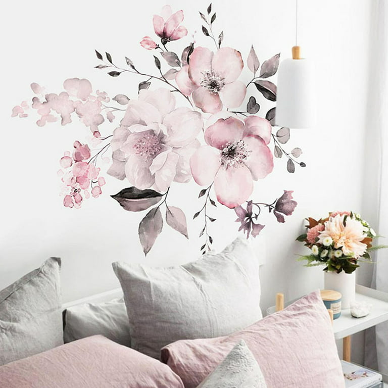Elegant Roses Mirror Wall Sticker Self adhesive Flower Decal - Temu