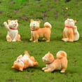 thumbnail image 1 of Ludlz Lovely Resin Dog Landscape Miniature DIY Doll Model Statue Home Garden Decor, 1 of 7