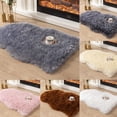 thumbnail image 1 of Ludlz Luxury Super Soft Fluffy Area Rug Faux Fur Sheepskin Rug Decorative Plush Shaggy Carpet for Bedside Sofa Floor Nursery,26x16in, 1 of 8