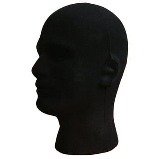 Male Suntan Styrofoam Mannequin Head - 11 1/2H