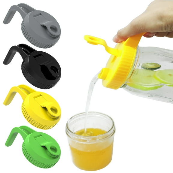 Ludlz Mason Jar Lids Large Mouth 86mm with Thickened Handle Good Sealing Food-grade Freshness Preserving Mason Jar Lids