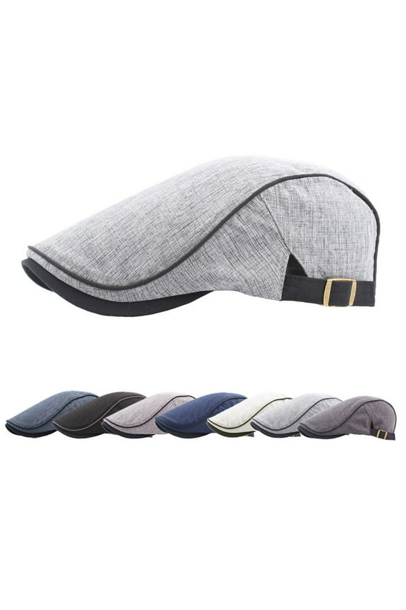 Men's Women's Breathable Solid Color Gatsby Cabbie Hats Berets Newsboy Hat
