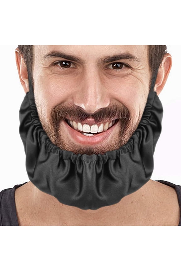 Mens Adjustable Facial Hair Apron Guard Bonnet Beard Rag For Big Beards Men Big Bandana Anti-stick Rice Beard Cover Anti-dirty Apron Guard Bib Gift