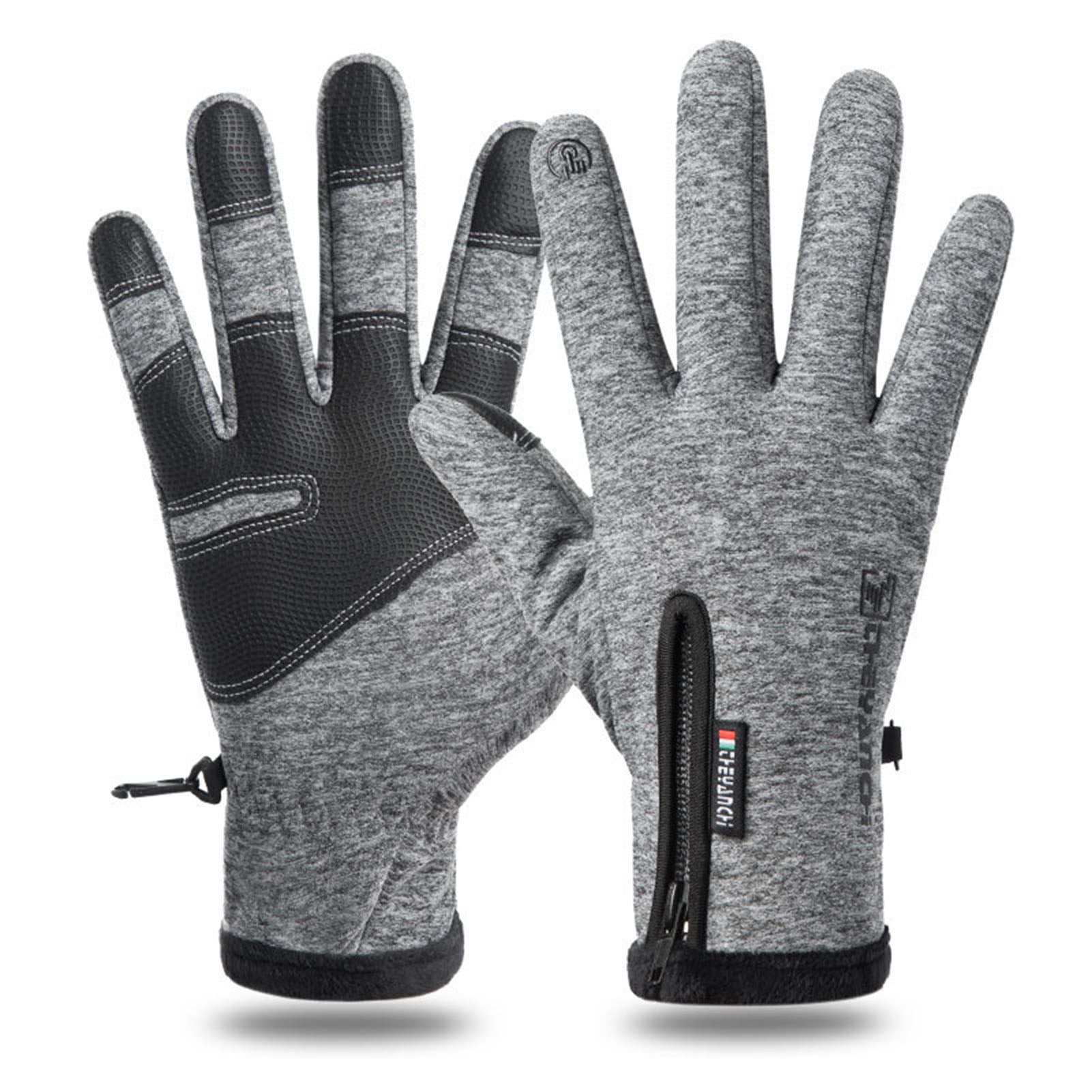 Ludlz Mens Women Winter Gloves Touch Screen Windproof Water Resistant