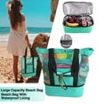 thumbnail image 1 of Ludlz Mesh Beach Tote Bag with Insulated Cooler Bag Large Capacity Waterproof Portable Food Picnic Storage Bag, 1 of 8