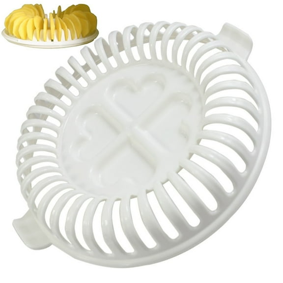 Ludlz Microwave Potato Chip Maker, The Ultimate Home Baking Tool for Easy, Low Mess, Homemade, Fat Free Potato Chips Kitchen Potato Fruit Crisp Chip Maker Slicer Baking Tray Tool