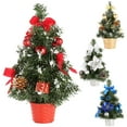 thumbnail image 1 of Ludlz Mini Christmas Tree, Artificial Small Christmas Tree , Tabletop Christmas Tree with Pine Cones Christmas Balls Ornaments for Christmas Decorations 11.81in, 1 of 5