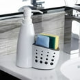 thumbnail image 1 of Ludlz Modern Kitchen Sink Countertop Liquid Hand Soap Dispenser Pump Bottle with Storage Compartments - 2 in 1 Refillable Liquid Detergent Bottle Dispenser Storage Box Sponge Holder, 1 of 2