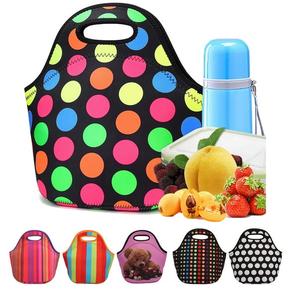 Ludlz Neoprene Lunch Bags Insulated Lunch Box Tote for Work Picnic Lightweight Meal Prep Bags for Men Women Durable and Waterproof