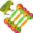 thumbnail image 1 of Ludlz Parrot Double Rattle Funny Bird Rattle Bird Bite Toy Hollow Double-Head Bell Ball Rattle Bite Chew Interactive Toy, 1 of 6