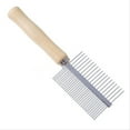thumbnail image 1 of Ludlz Pet Dog Cat Double Side Metal Row Teeth Brush Massaging Grooming Hair Comb Rake, 1 of 5