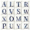 thumbnail image 1 of Ludlz Pillow Cover Alphabet Design Dust-proof Short Velvet Flower Letter Pillow Case Valentine's Day Decor Daily Use, 1 of 8