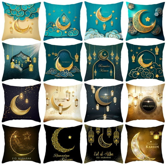 Ludlz Pillowcase Decor Exquisite Pattern Lint Free Fine Texture Non-Fading Wear Resistant Decorative Machine Washable Sofa Cushion Cover Pillowcase Decoration Party Supplies