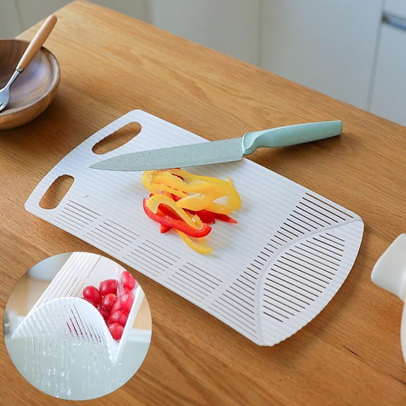 Ludlz Plastic Foldable Wall-mounted Kitchen Chopping Cutting Board Strainer Pizza Mat