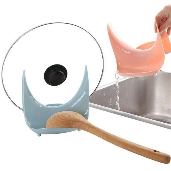 Ludlz Plastic Pan Pot Lid Cover Rack Cutting Board Storage Holder Shelf Kitchen Stand