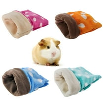 Ludlz Polka Dot Lovely Plush Sleeping Bag Mini Pet Bed Nest for Guinea Pig Hamster