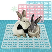 Ludlz Rabbit Cage Mat Floor Plastic Mats Feet Pads for Pet Cats Dogs Bunny Hamster Rat Chinchilla Guinea Pig