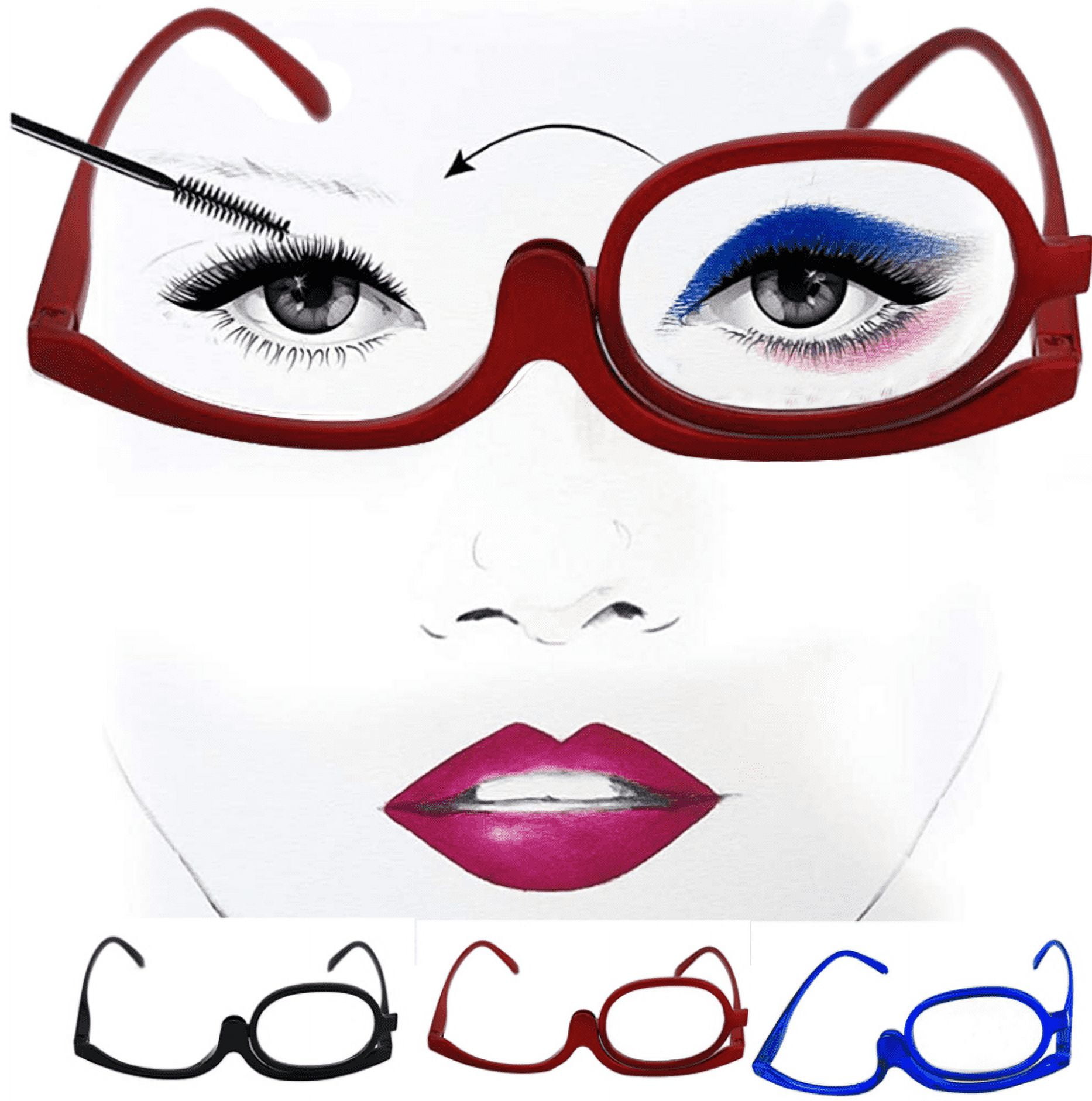 Eyeezi Makeup Reading Glasses Women Designer Cosmetic Readers Flip