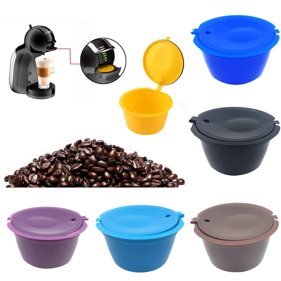 Ludlz Reusable Coffee Capsules Cup Filter for Nescafe Dolce Gusto Refillable Brewers