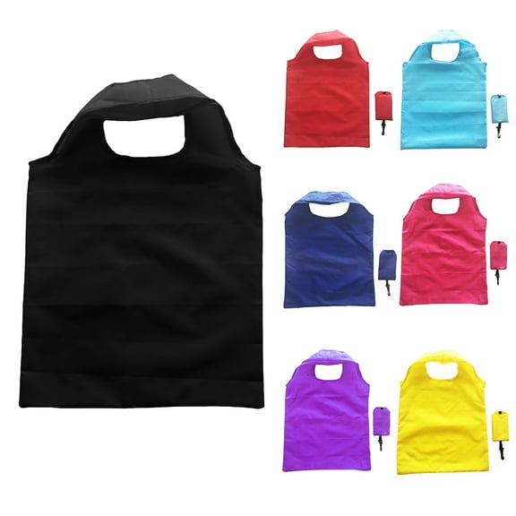 Ludlz Reusable Shopping Bags Portable Eco Friendly Nylon Grocery Tote Bags Foldable into Attached Pouch, Ripstop Waterproof Reusable Gift Bags, Washable, Durable and Lightweight
