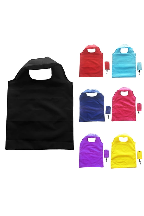 Reusable Shopping Bags Portable Eco Friendly Nylon Grocery Tote Bags Foldable into Attached Pouch, Ripstop Waterproof Reusable Gift Bags, Washable, Durable and Lightweight