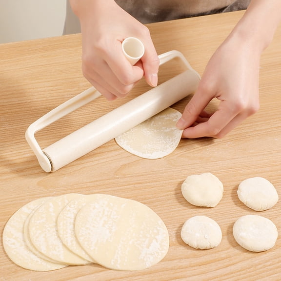Ludlz Rolling Pin Creative T-shaped Handle Food Contact Grade Kitchen Portable Pastry Pizza Fondant Dough Roller Daily Use
