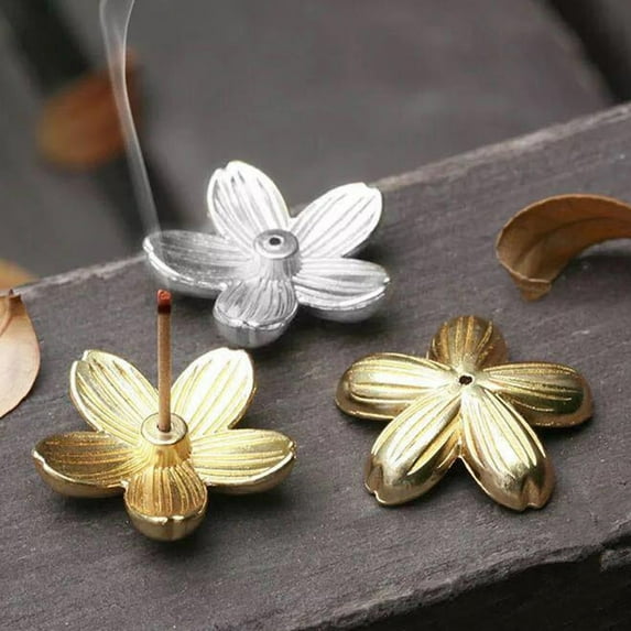 Ludlz Sakura Incense Stick Burners Holder Cherry Blossom Flower Censer Home Decor