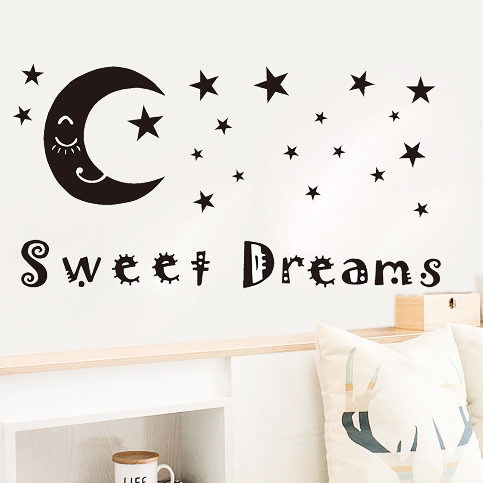 1set Meteor Moon acrylic mirror wall stickers DIY decoration