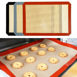 Kitchenaid 9X14-inch Medium Silicone Baking Mat in Gray and White