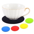 thumbnail image 1 of Ludlz Silicone Cup Mats Colorful Table Placements Anti-Skid Coffee Coaster Cushion Placemat Pads Waterproof Round Silicone Anti-Slip Heat Insulation Dinning Table Cup Coaster, 1 of 6