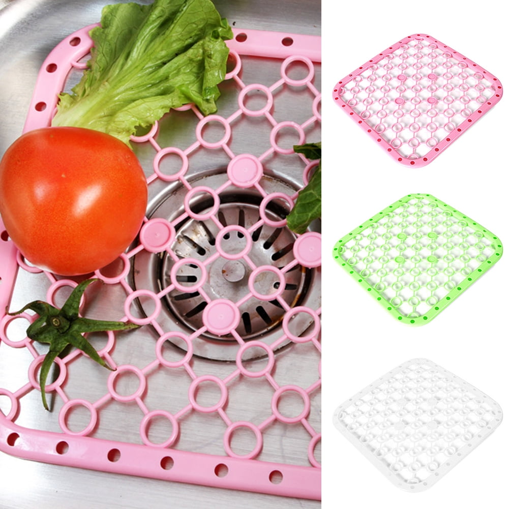 Dish Drying Mat 3-folding Silicone Kitchen Mat Kitchen Counter Heat  Resistant Mat 